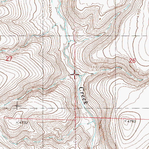 Topographic Map of Tule Canyon, NV
