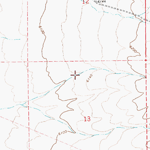 Topographic Map of Bishop Flat Well, NV