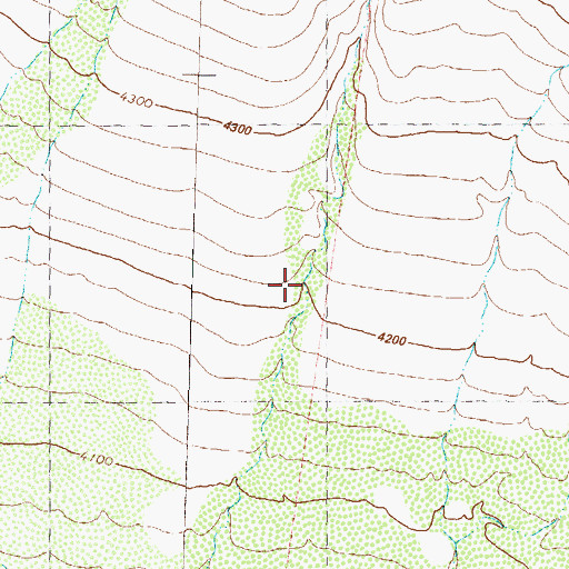 Topographic Map of Horse Canyon, NV