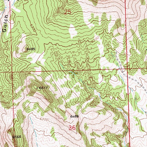 Topographic Map of Choke Cherry Spring, NV