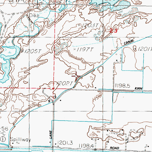 Topographic Map of S 7 Canal, NV