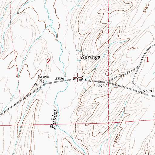 Topographic Map of Leberski Ranch, NV