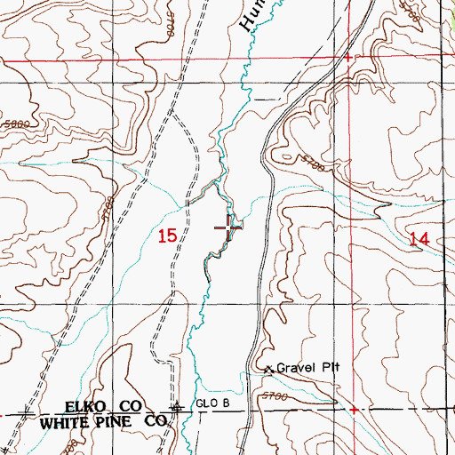 Topographic Map of Franklin Spring, NV