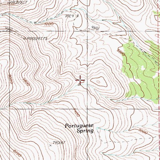 Topographic Map of Murray Spring, NV