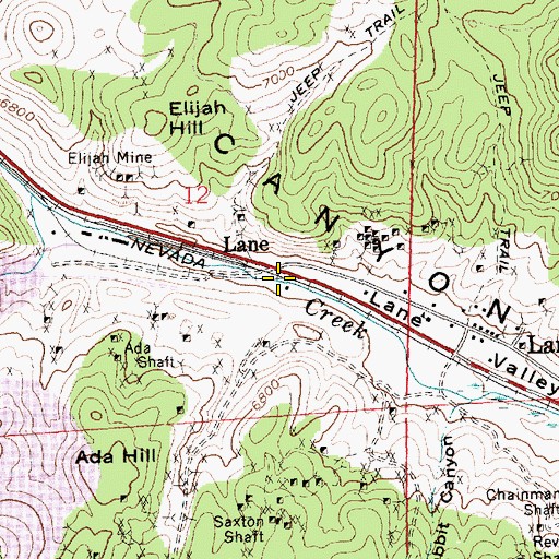 Topographic Map of Watson Spring, NV