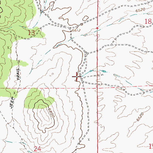 Topographic Map of Bolo Spring, NV