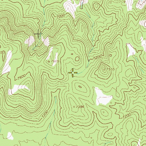 Topographic Map of Corner Spring, NV