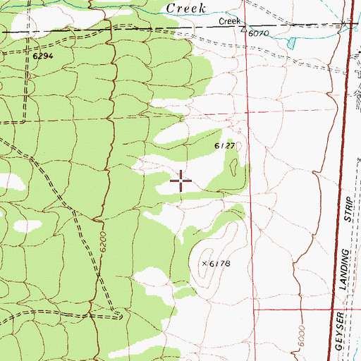 Topographic Map of Geyser Creek Spring, NV