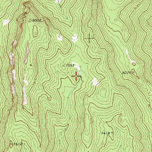 Topographic Map of Poor Cow Spring, NV