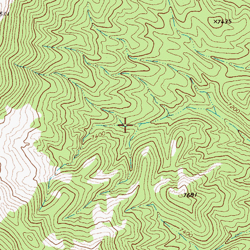 Topographic Map of Black Spring, NV
