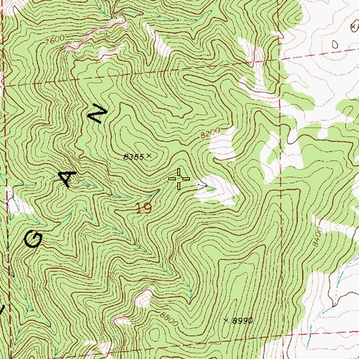 Topographic Map of Summit Spring, NV