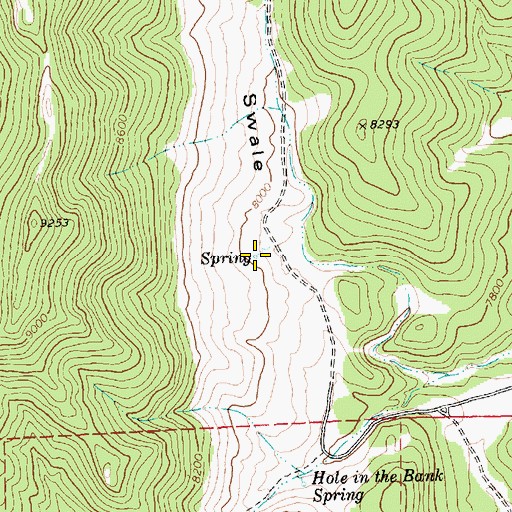 Topographic Map of Adams Spring, NV