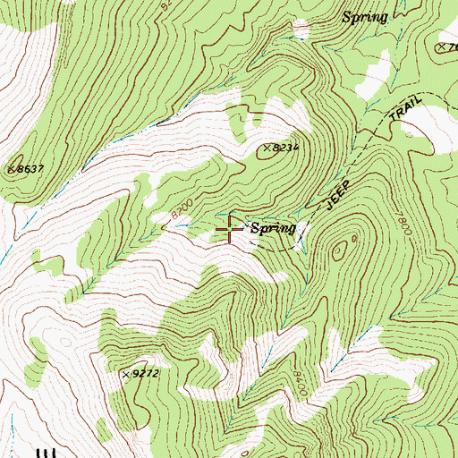 Topographic Map of East Willow Spring, NV