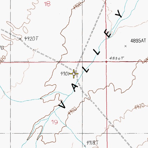 Topographic Map of Buttes Spring, NV