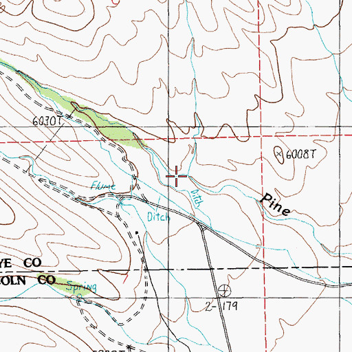 Topographic Map of Pine Creek Spring, NV