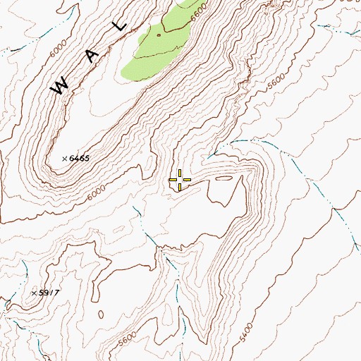 Topographic Map of Barney Spring, NV