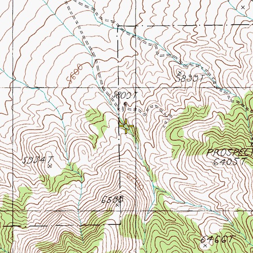 Topographic Map of Monitor Spring, NV