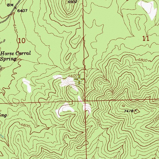 Topographic Map of Grass Patch Spring, NV