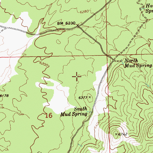 Topographic Map of Hidden Seep Springs, NV