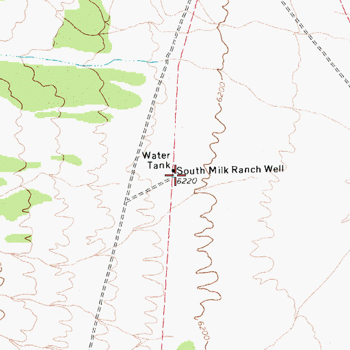 Topographic Map of South Milk Ranch Spring, NV