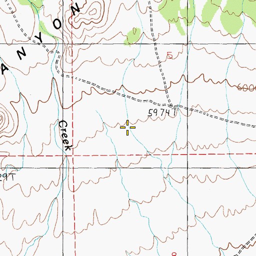 Topographic Map of Cedar Spring, NV