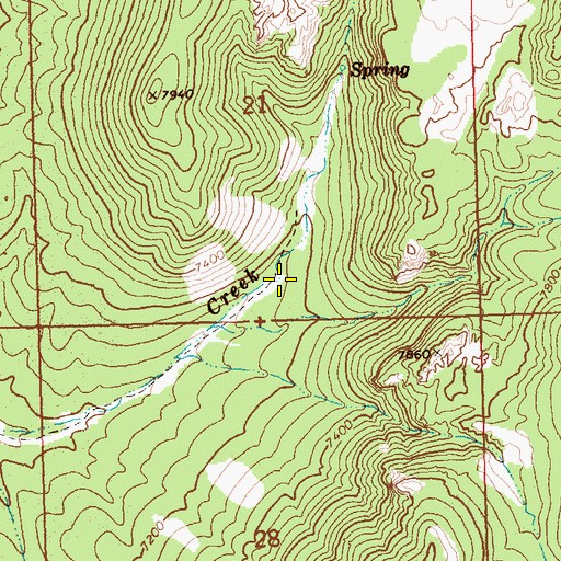 Topographic Map of Bailey Number Two, NV