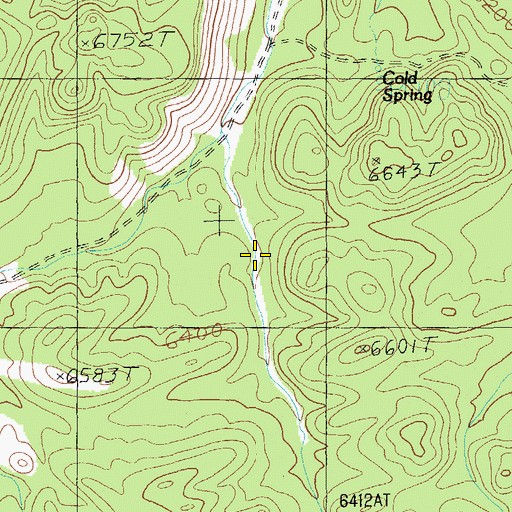 Topographic Map of Cold Spring, NV