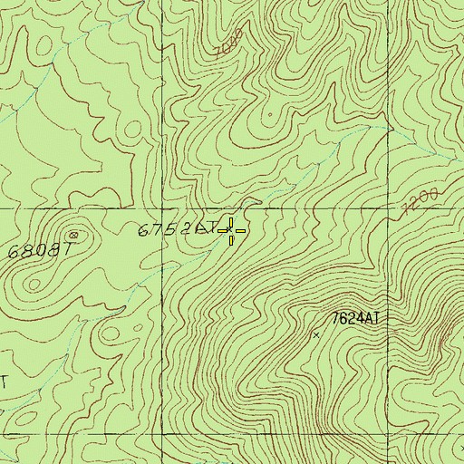 Topographic Map of Camp Spring, NV