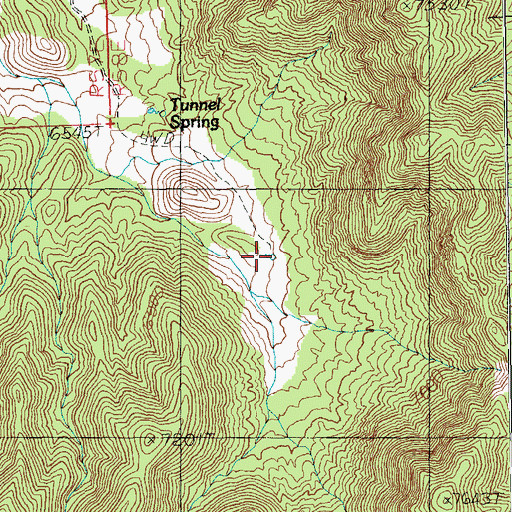Topographic Map of Coyote Spring, NV