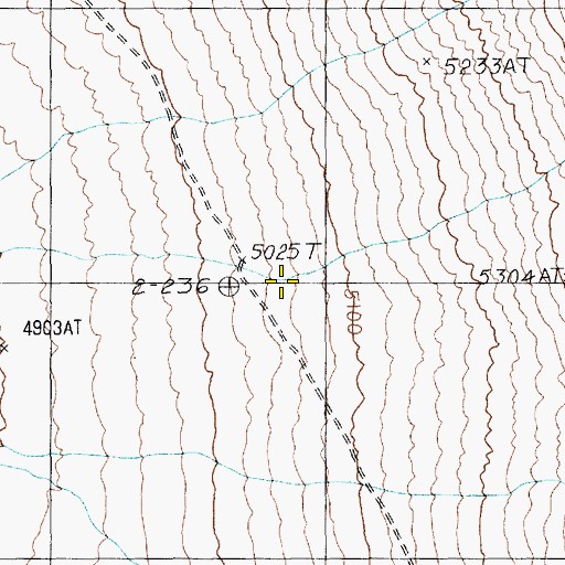 Topographic Map of Stinking Spring, NV