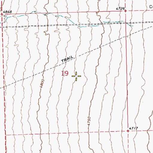 Topographic Map of Sand Spring, NV
