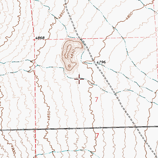 Topographic Map of Two and One Half Spring, NV