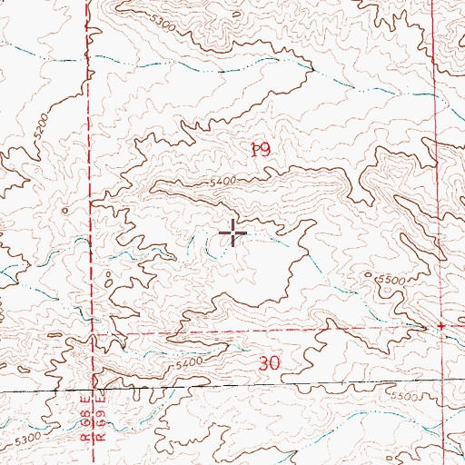 Topographic Map of Big Flat Reservoir, NV