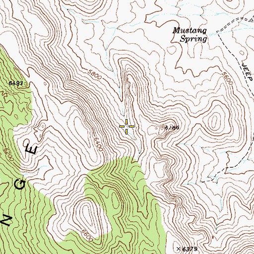 Topographic Map of Pine Spring, NV