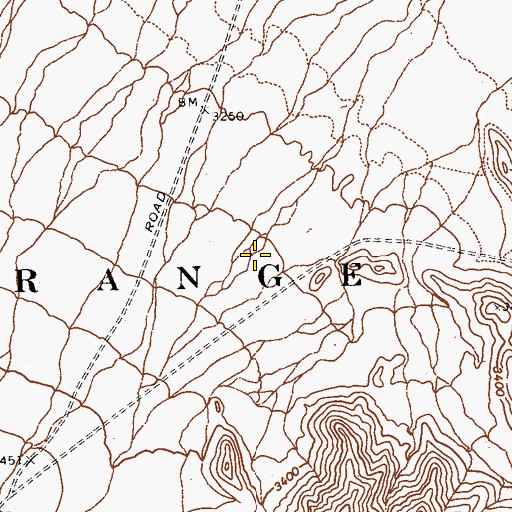 Topographic Map of Cabin Spring, NV