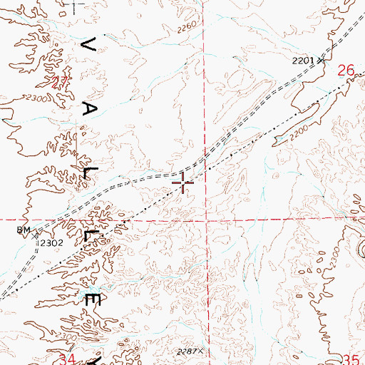 Topographic Map of Perkins Number One Reservoir, NV