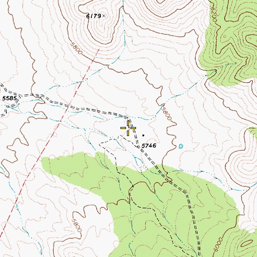 Topographic Map of Jumbo Spring, NV