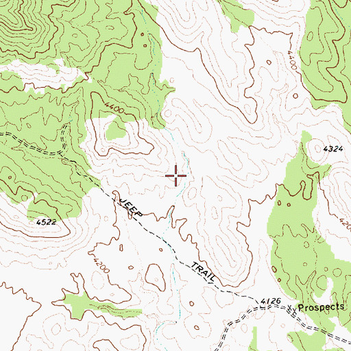 Topographic Map of Ooze Flat Reservoir, NV