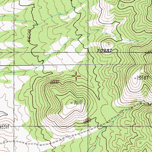 Topographic Map of Rose Bud Spring, NV