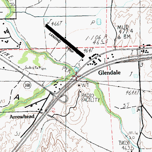 Topographic Map of Old California Crossing (historical), NV