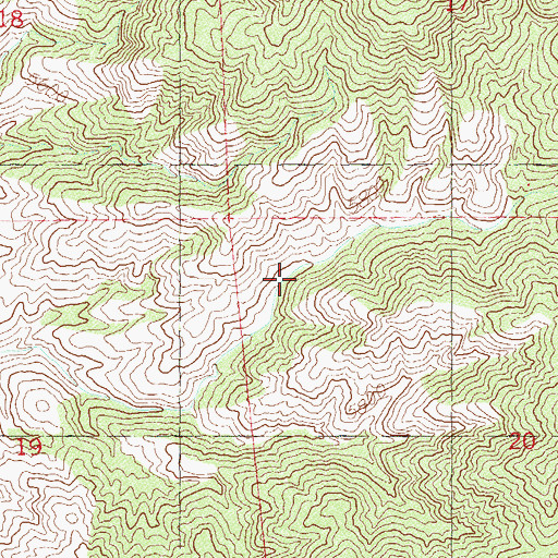 Topographic Map of McCullams Spring, NV