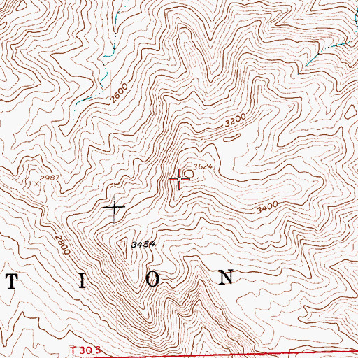 Topographic Map of Mount Newberry, NV