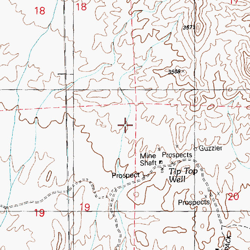 Topographic Map of Tip Top Spring, NV
