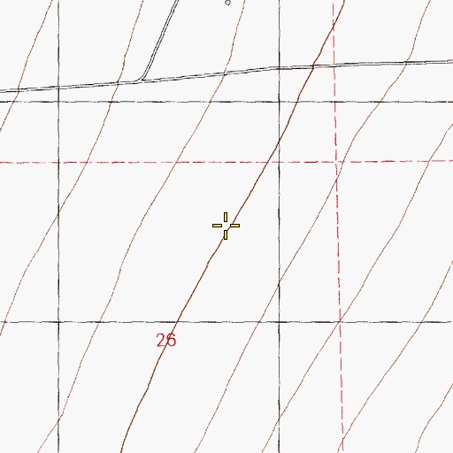 Topographic Map of Battle Axe Spring, NV