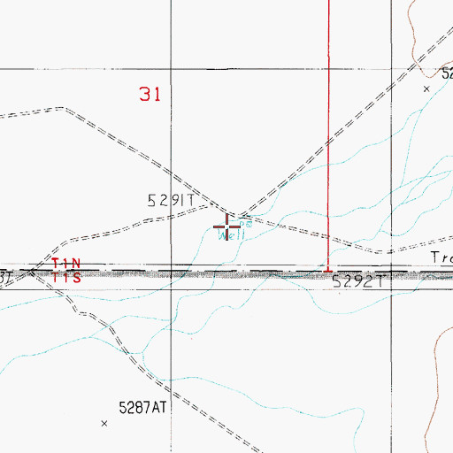 Topographic Map of Number Two Well, NV