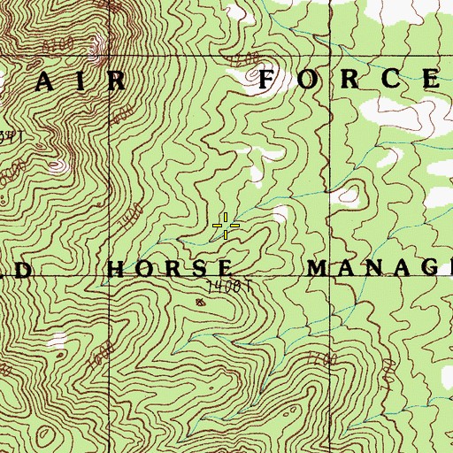 Topographic Map of Jarboe Spring, NV