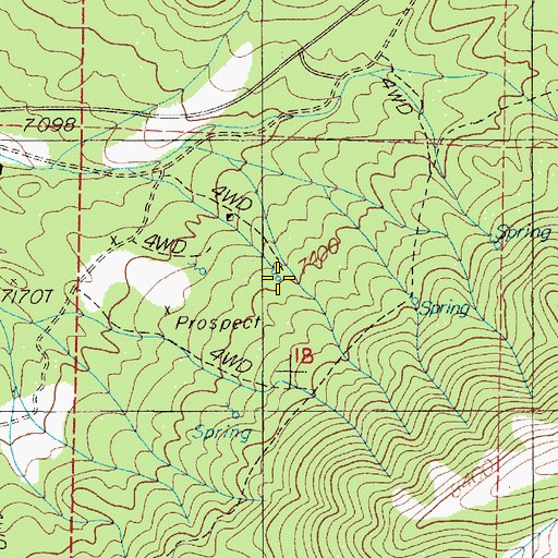 Topographic Map of Indian Spring, NV