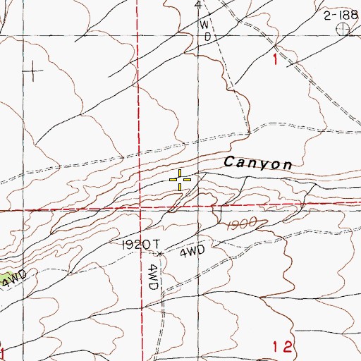 Topographic Map of Locust Spring, NV