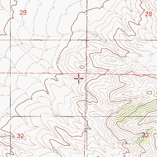 Topographic Map of Wild Cat Spring, NV