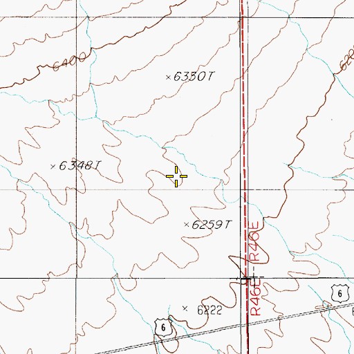 Topographic Map of Mud Spring, NV